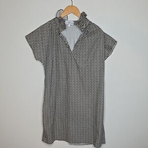 Never A Wallflower Black and White Chevron dress Size Medium